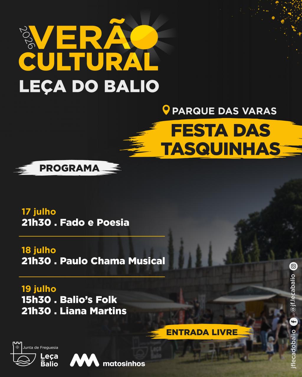 Ver&atilde;o Cultural - Festa das Tasquinhas